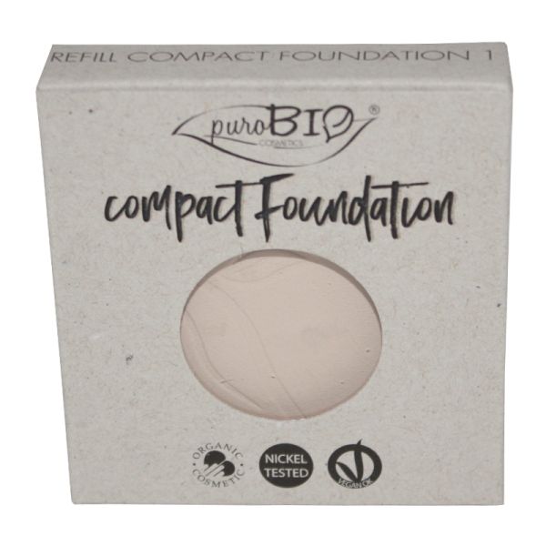 PUROBIO FONDOTINTA COMPATTO REFILL N. 01