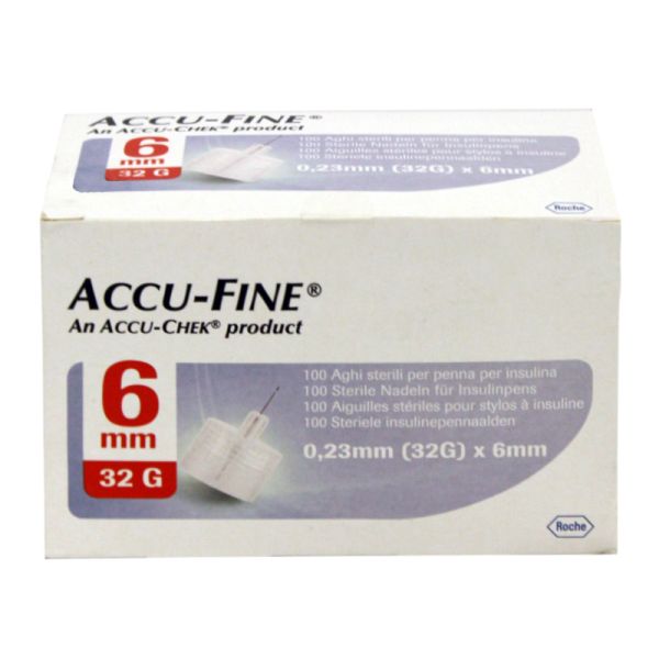 ACCU-FINE AGO PER INSULINA PEN NEEDLE ACCU-CHEK GAUGE 32 X 6MM