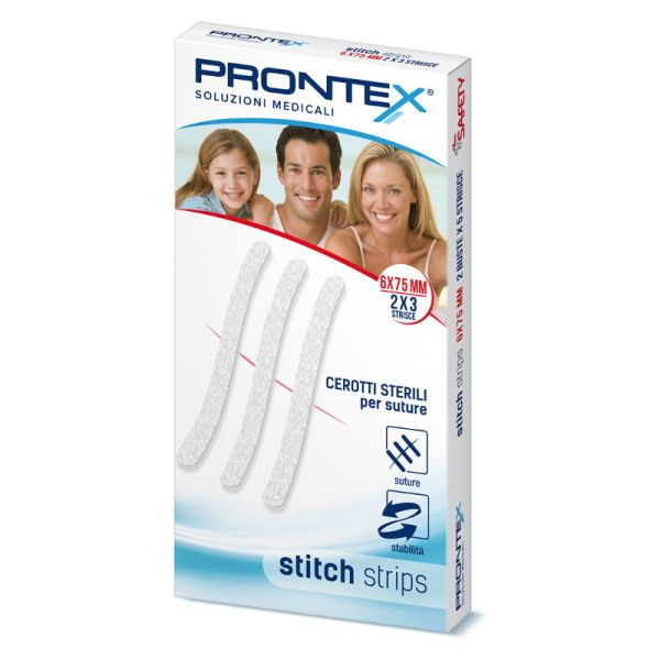 PRONTEX STITCH STRIPS 3X75 10 PEZZI