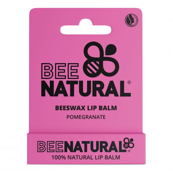 BEE NATURAL LIP BALM POMEGRANATE