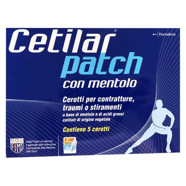 CEROTTO MONOUSO CETILAR PATCH CON MENTOLO 5 PEZZI