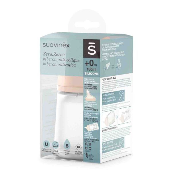 SUAVINEX ZERO ZERO BIBERON ANTICOLICA DA 180 ML