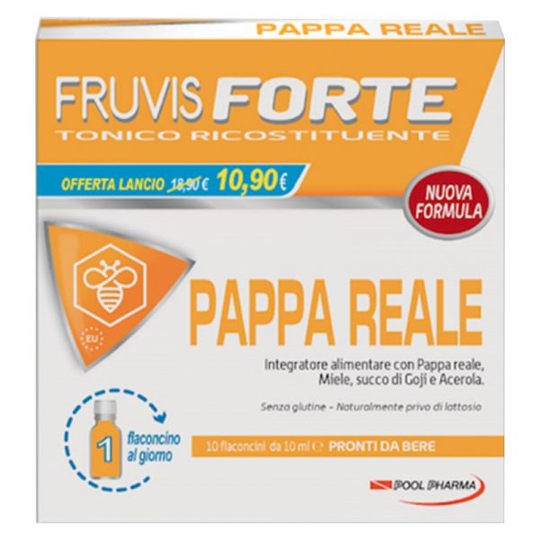 FRUVIS FORTE PAPPA REALE 10 FLACONCINI DA 10 ML TAGLIO PREZZO