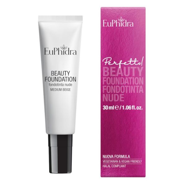 EUPHIDRA BEAUTY FOUNDATION NUDE MEDIUM BEIGE 30 ML