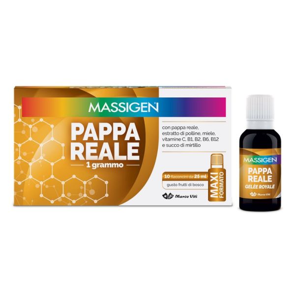 MASSIGEN PAPPA REALE 10 FLACONI DA 25 ML