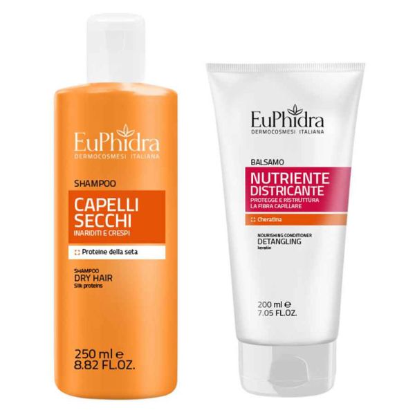 EUPHIDRA SHAMPOO CAPELLI SECCHI 250ML + BALSAMO NUTRIENTE 200ML
