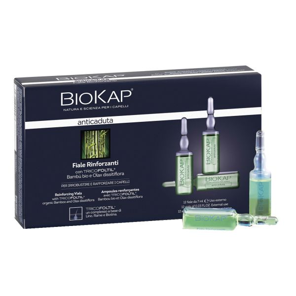 BIOKAP FIALE ANTICADUTA CON TRICOLTIL 12 PEZZI NEW