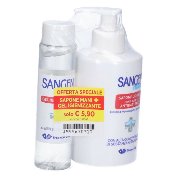 SANGEN SAPONE LIQUIDO + GEL IGIENIZZANTE 250 ML