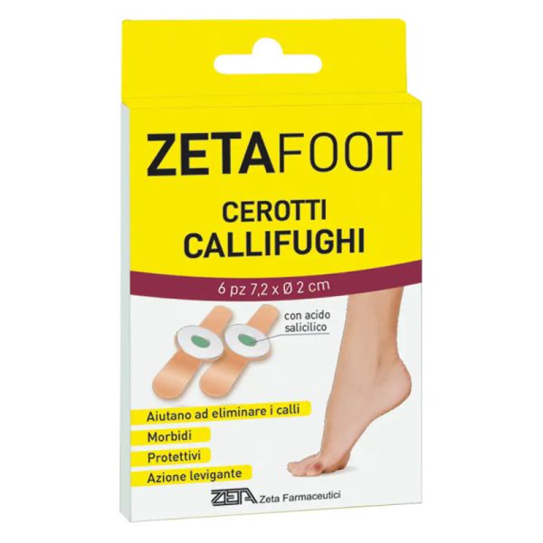 ZETA FOOT CEROTTO CALLIFUGO DISCHETTO CENTRALE 6 PEZZI