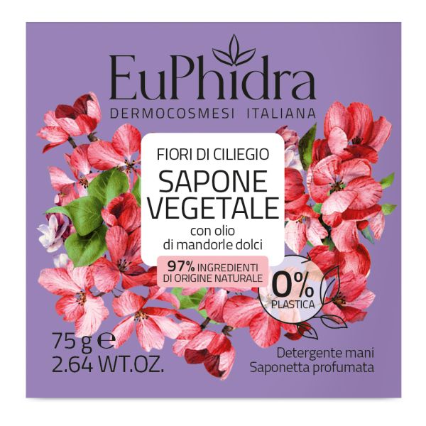 EUPHIDRA SAPONETTA VEGETALE FIORI DI CILIEGIO 75G