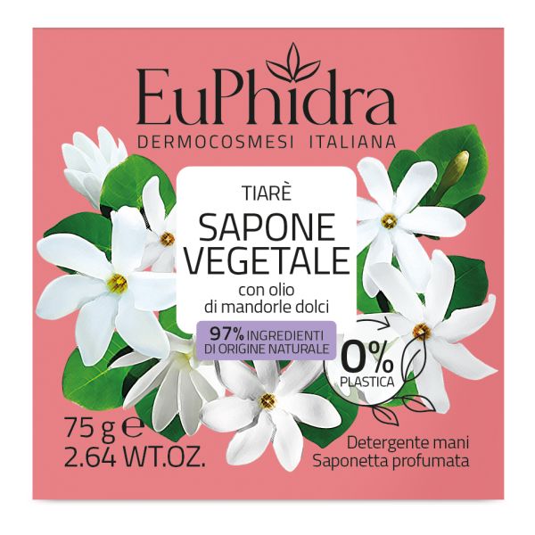 EUPHIDRA SAPONETTA VEGETALE TIARE' 75 G