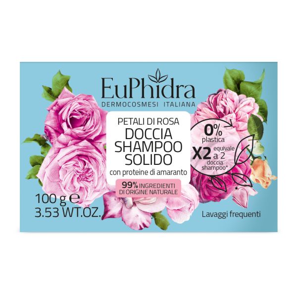 EUPHIDRA DOCCIA SHAMPOO SOLIDO PETALI DI ROSA 100G