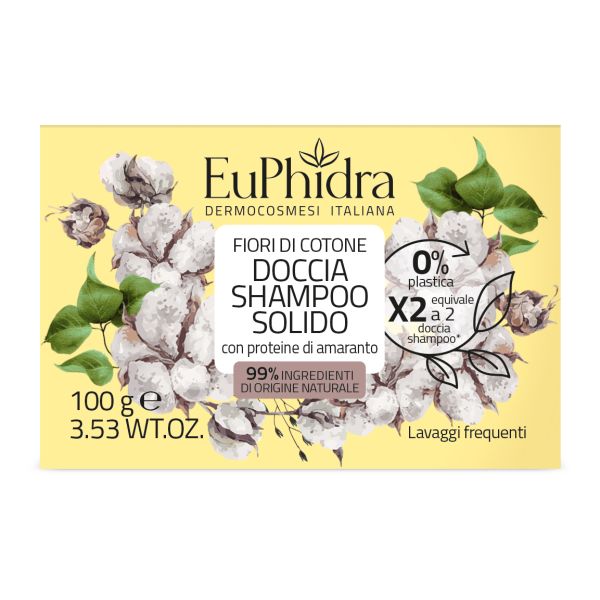 EUPHIDRA DOCCIA SHAMPOO SOLIDO FIORI DI COTONE 100G