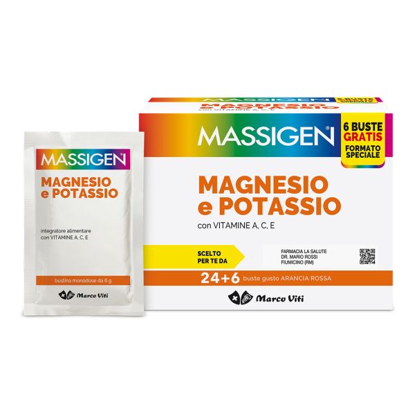 MASSIGEN MAGNESIO POTASSIO 24+6 BUSTINE