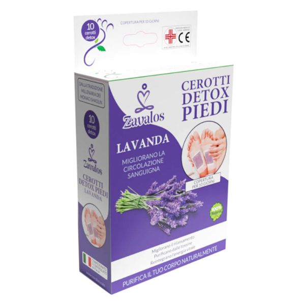 CEROTTI DETOX PIEDI LAVANDA 10 PEZZI