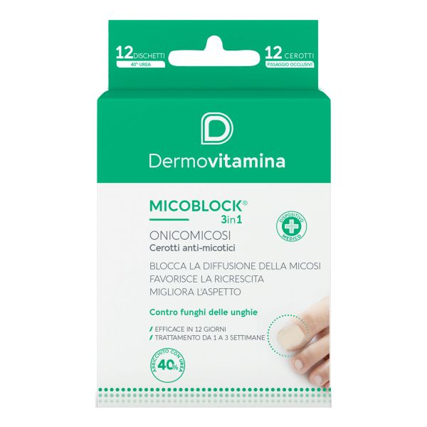 MICOBLOCK ONICOMICOSI PATCH ANTI MICOTICO 12 PEZZI