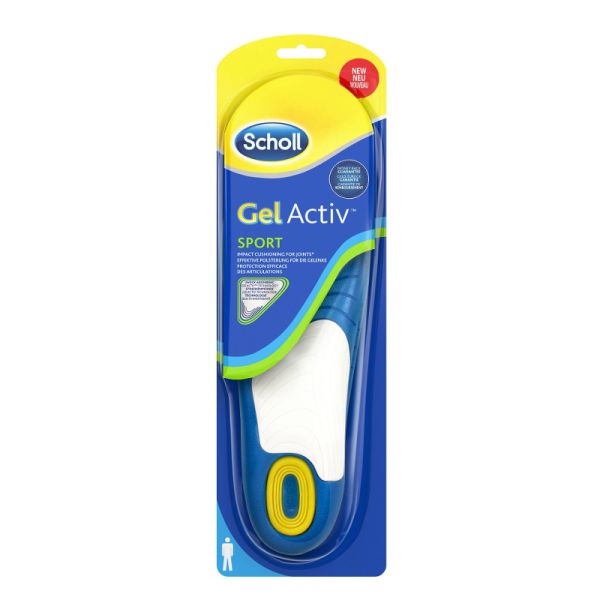 SCHOLL GEL ACTIV SPORT SOLETTA UOMO IN GEL