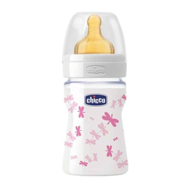 CHICCO BIBERON WELL BEING VETRO GIRL 150 ML