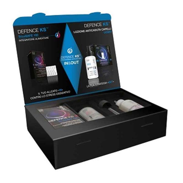 DEFENCE KS BIPACK LOZIONE UOMO + INTEGRATORE