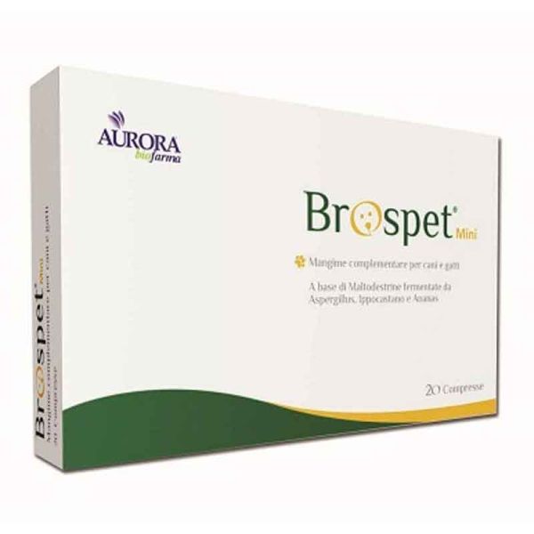 BROSPET MINI INTEGRATORE CANE E GATTO 20 COMPRESSE AURORA