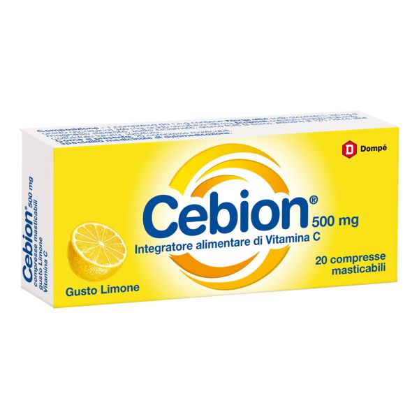 CEBION MASTICABILE LIMONE VITAMINA C 500 20 CPS