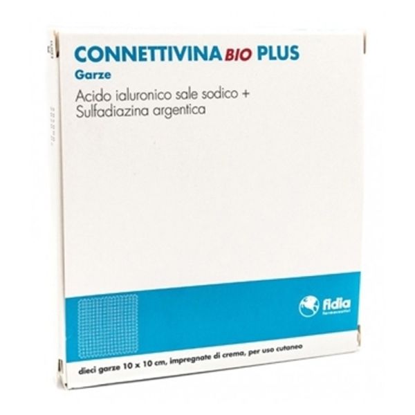 CONNETTIVINA BIO PLUS GARZA 10X10 CM 10 PEZZI