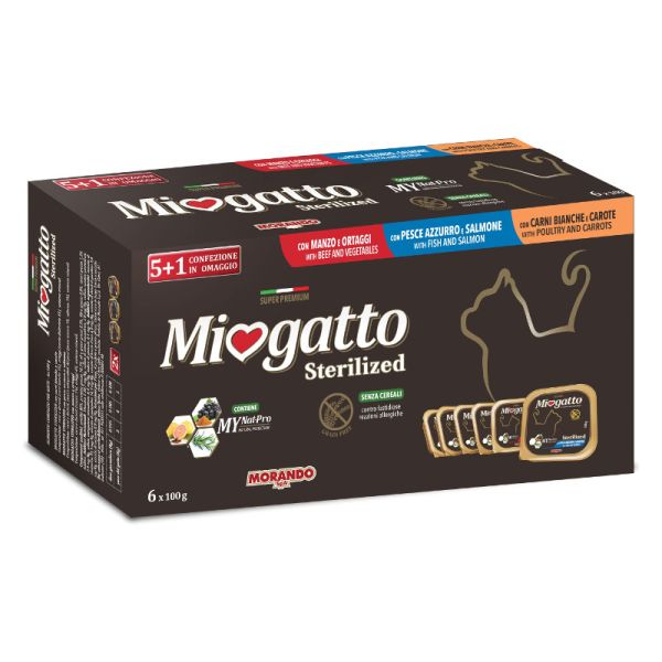 MIOGATTO MULTIPACK 5 X 100 G + 1 OMAGGIO