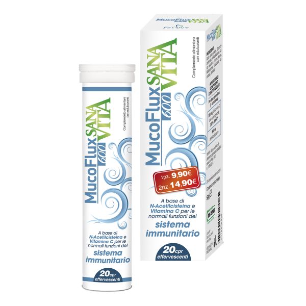 SANAVITA MUCOFLUX 600 20 CAPSULE EFFERVESCENTI