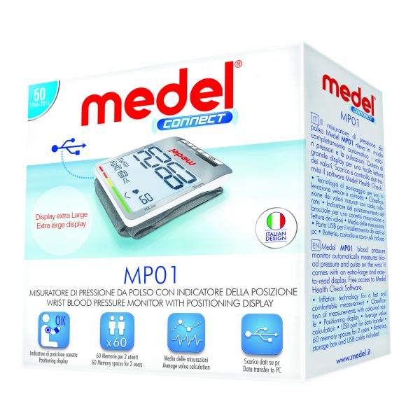 MISURATORE DI PRESSIONE MEDEL CONNECT CARDIO MP01