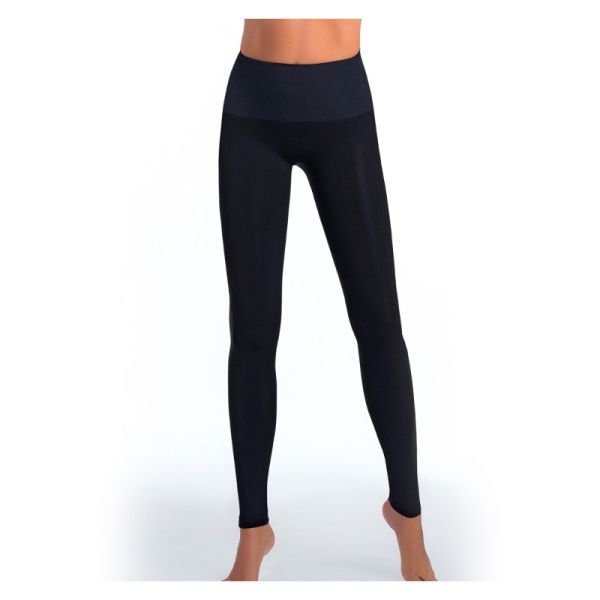 INTIMIDEA LEGGINS PANCIA PIATTA BODYEFFECT ORO NERO 2 S/M