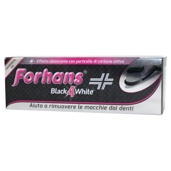 FORHANS DENTIFRICIO GEL BLACK&WHITE