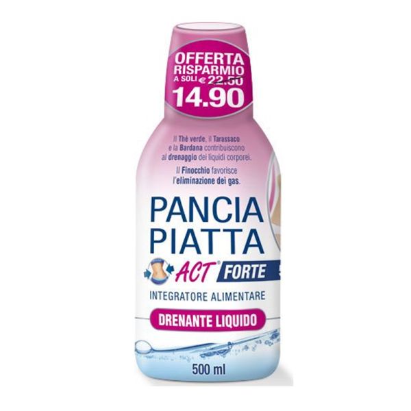 PANCIA PIATTA ACT FORTE DRENANTE LIQUIDO 500 ML