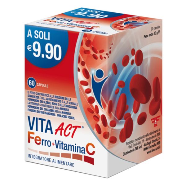 VITA ACT FERRO + VITAMINA C 60 CAPSULE