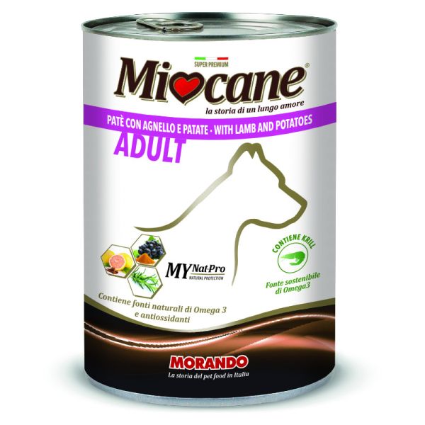 MORANDO MIOCANE PATE ADULT AGNELLO PATATE 400GR