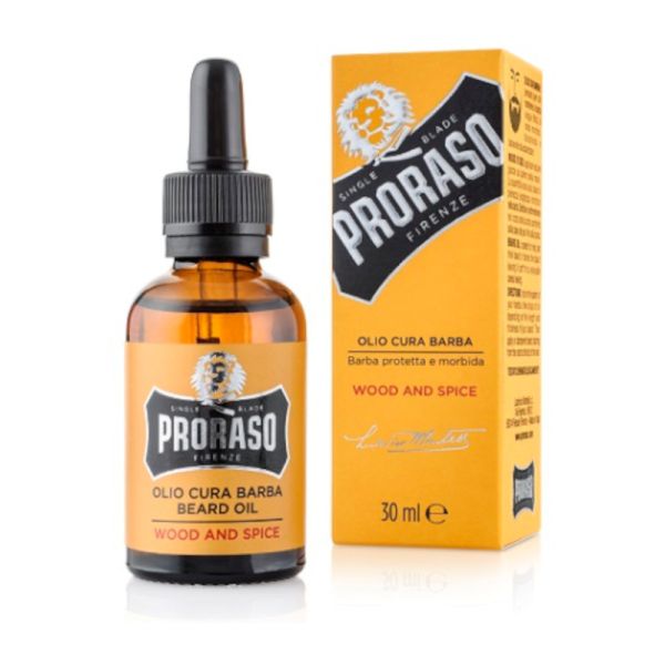 PRORASO SINGLE BLADE OLIO PROTETTIVO BARBA WOOD & SPICE 30 ML