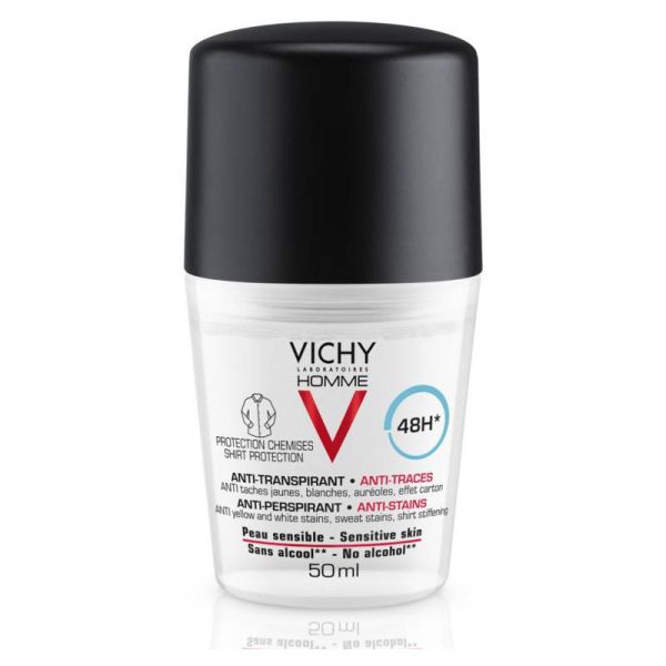 VICHY HOMME DEODORANTE ANTI-MACCHIE 48 H 50 ML