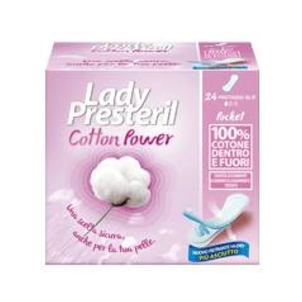LADY PRESTERIL COTTON FLOWER PROTEGGISLIP 24 PZ