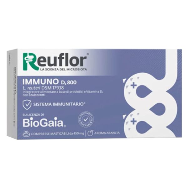 REUFLOR D3 800 20 COMPRESSE MASTICABILI