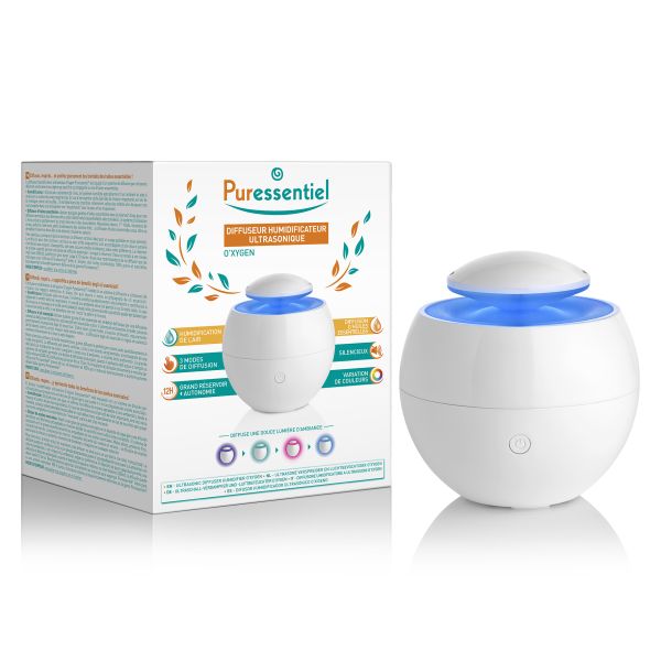 PURESSENTIEL DIFFUSORE UMIDIFICATORE ULTRASONICO O'XYGEN