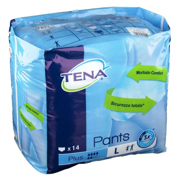 TENA PANTS PLUS NEW TAGLIA L 14 PEZZI