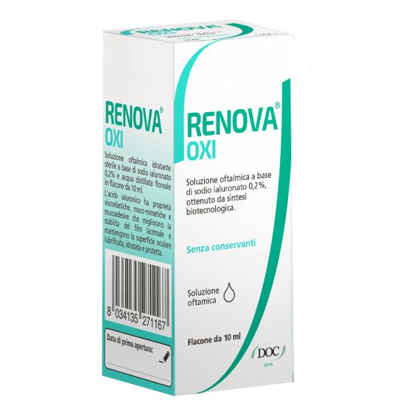 RENOVA OXI SOLUZIONE OFTALMICA CON SODIO IALURONATO 0.2% 10ML