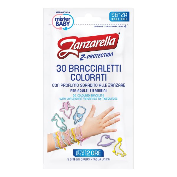 ZANZARELLA BRACCIALETTO ANTIPUNTURA 30PZ