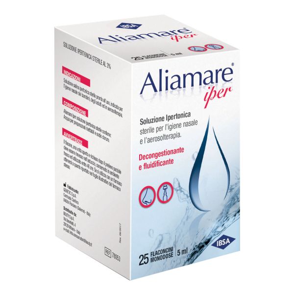 ALIAMARE 25 FLACONCINI IPERTONICI DA 5 ML