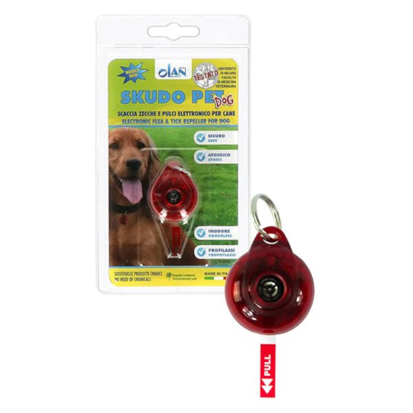 SKUDO PET DOG DISPOSITIVO AD ULTRASUONI PER PULCI E ZECCHE