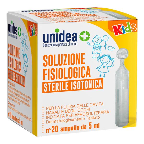 UNIDEA SOLUZIONE FISIOLOGICA 20 AMPOLLE DA 5 ML