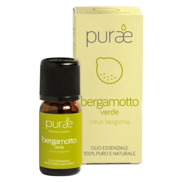 PURAE OLIO ESSENZIALE BERGAMOTTO VERDE CITRUS BERGAMIA BUCCE 10 ML