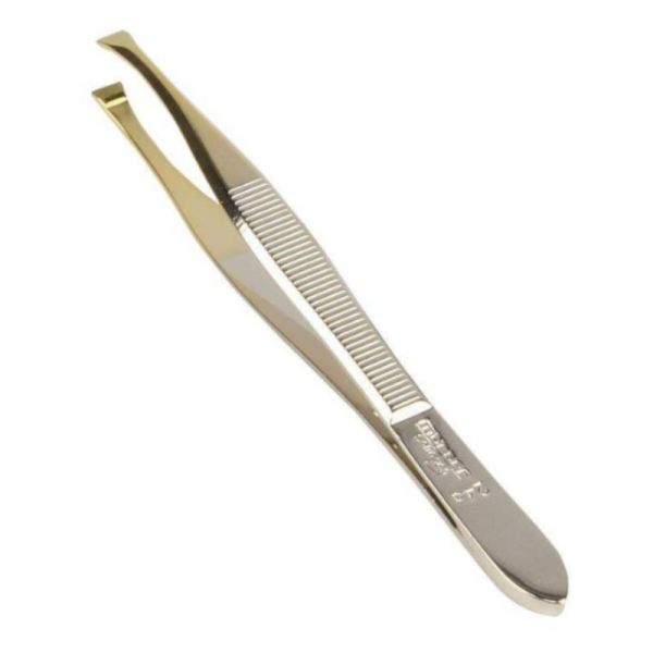 MORSER PINZETTA DORATA PIATTA DA 9 CM