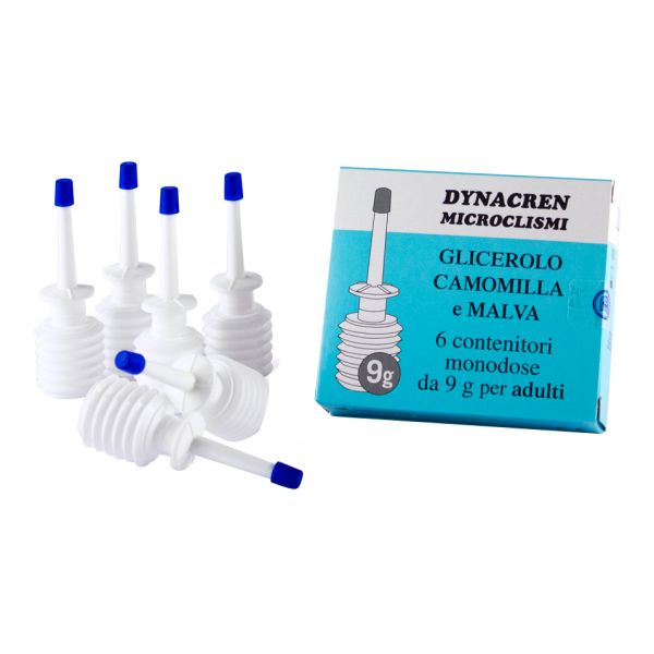 DYNACREN MICROCLISMI  GLICEROLO CAMOMILLA MALVA 6X9G