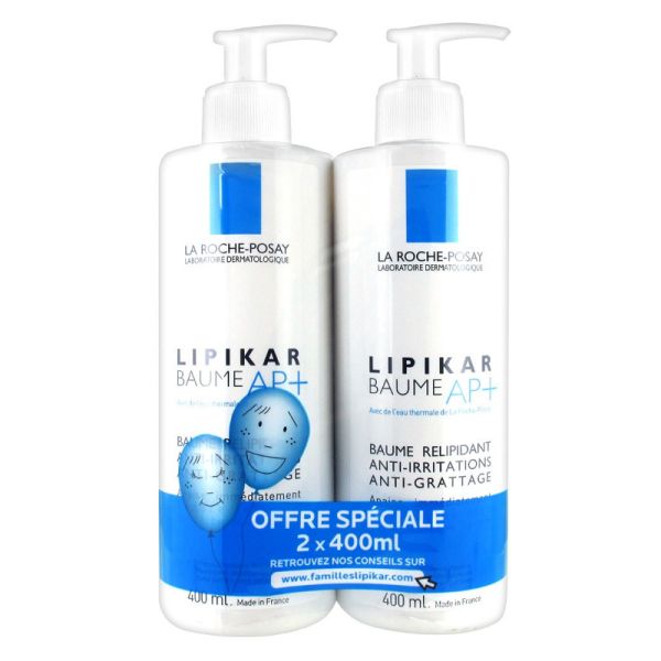 LA ROCHE POSAY LIPIKAR BAUME AP+ 400 ML + 400 ML