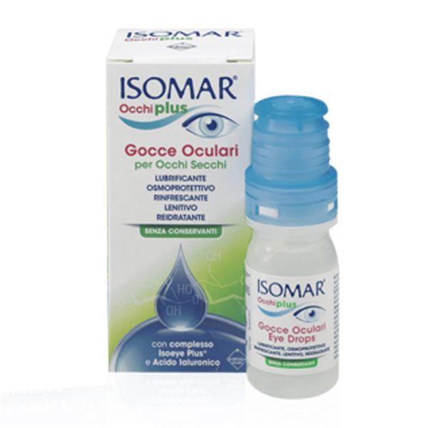 ISOMAR OCCHI PLUS GOCCE OCULARI ALL'ACIDO IALURONICO 0,25% 10 ML